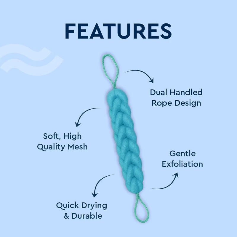 Gubb - Back Scrubber - Rope Loofah-For Bathing For Women & Men