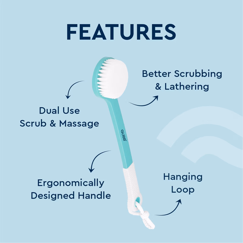Gubb - Body Scrub Bath Brush - With Long Handle