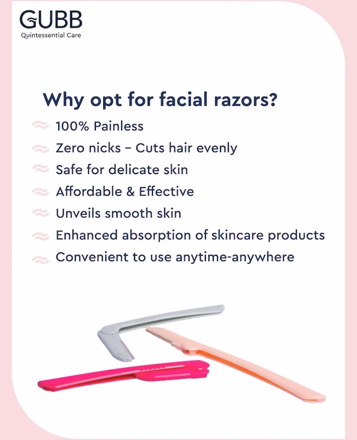 Gubb - Foldable Eyebrow - Facial Hair Remover Razor