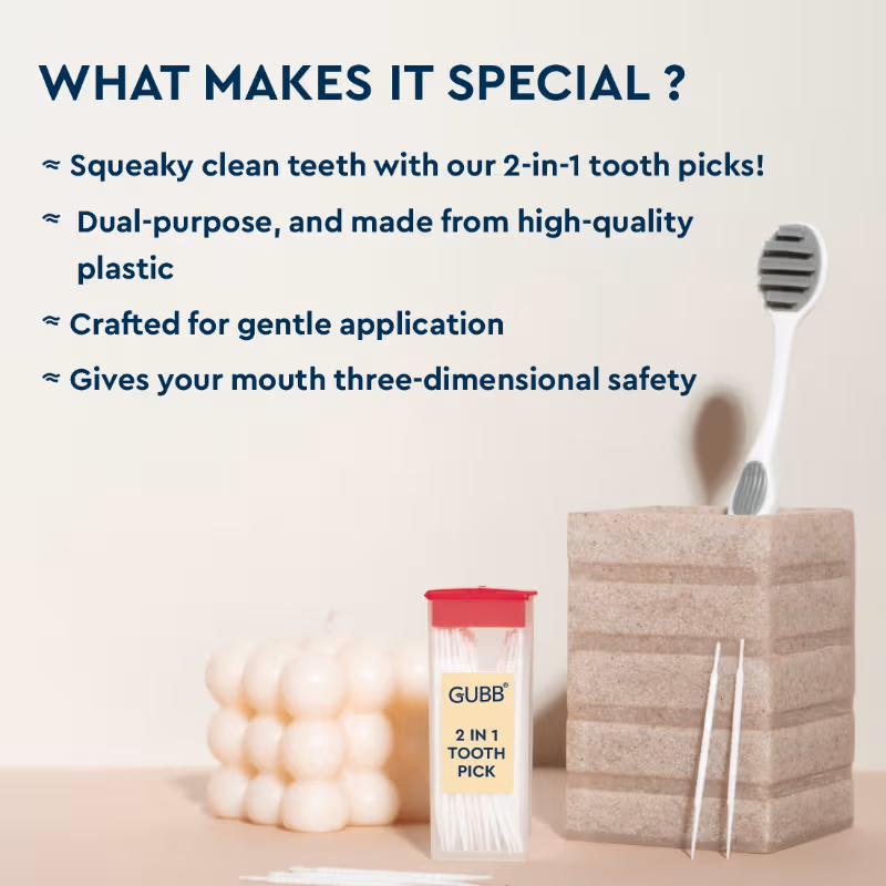 Gubb - Dental Tooth Picks - Sticks Plastic