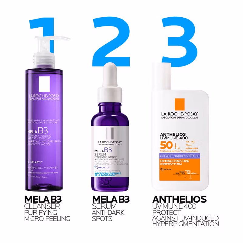La Roche-Posay - Mela B3 Anti-Dark Spot - Face Wash, Cleanser - with Melasyl & Niacinamide for pigmented skin