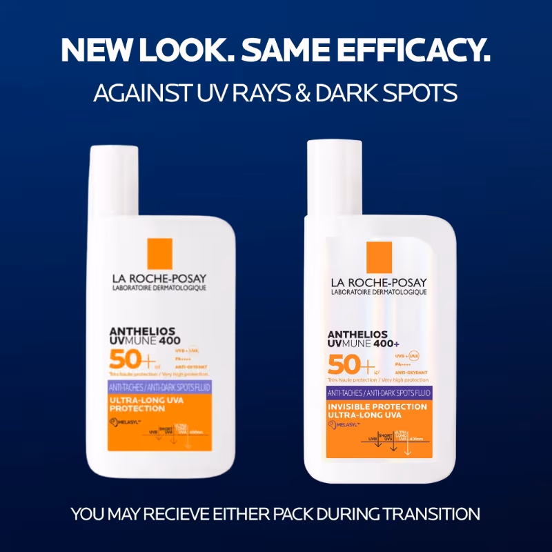 La Roche-Posay - Anthelios UVMUNE400 - Anti-Dark Spot Fluid SPF50+ Sunscreen with Melasyl for pigmented skin