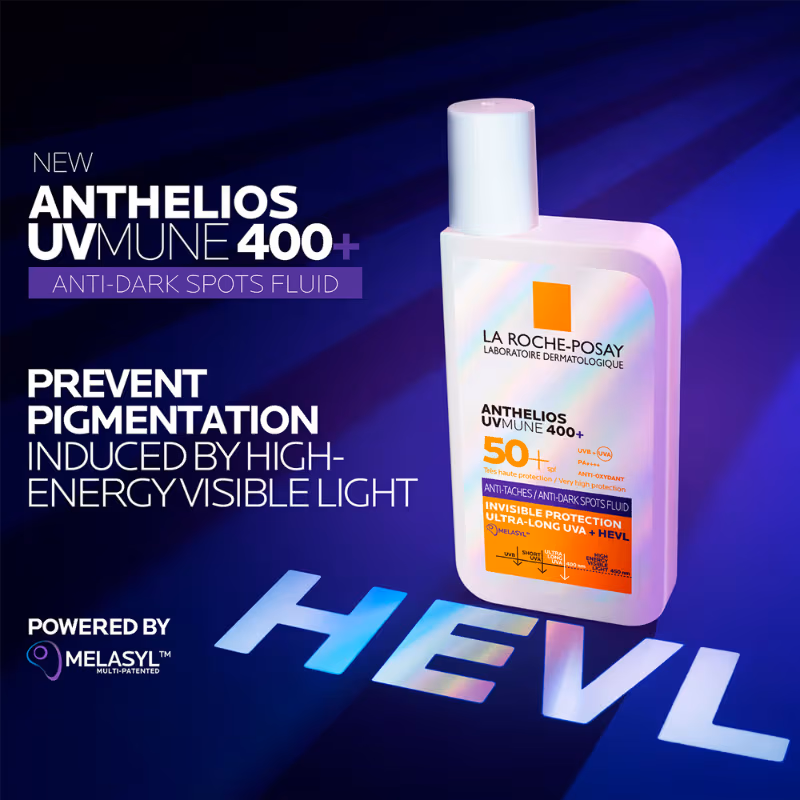 La Roche-Posay - Anthelios UVMUNE400 - Anti-Dark Spot Fluid SPF50+ Sunscreen with Melasyl for pigmented skin