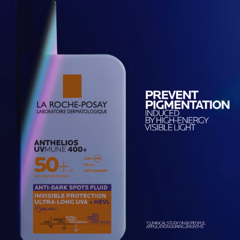 La Roche-Posay - Anthelios UVMUNE400 - Anti-Dark Spot Fluid SPF50+ Sunscreen with Melasyl for pigmented skin