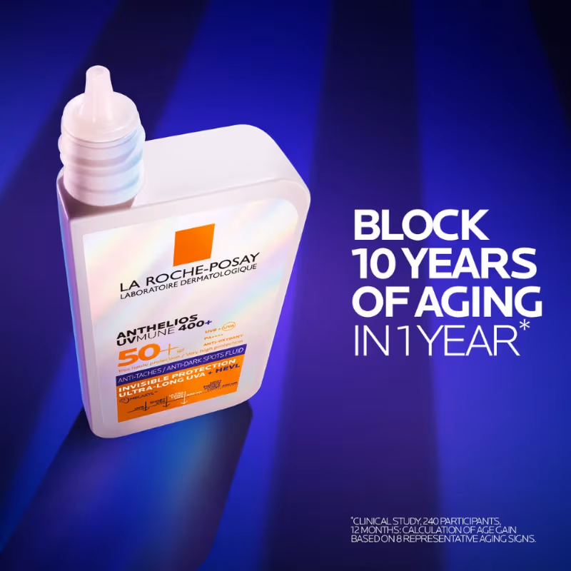 La Roche-Posay - Anthelios UVMUNE400 - Anti-Dark Spot Fluid SPF50+ Sunscreen with Melasyl for pigmented skin