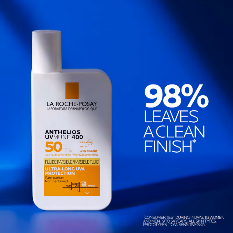 La Roche-Posay - Anthelios UVMUNE400 - Invisible Fluid SPF50+ Ultra-light Sunscreen for Sensitive Skin