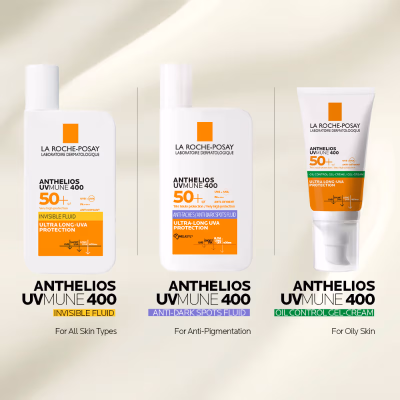 La Roche-Posay - Anthelios UVMUNE400 - Oil Control Gel Cream SPF50+, Sunscreen For Oily, Acne-Prone Skin