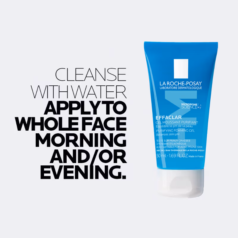 La Roche-Posay - Effaclar Purifying Anti-Acne - Gel Face wash, - Gentle Cleanser for Oily, Acne Prone skin