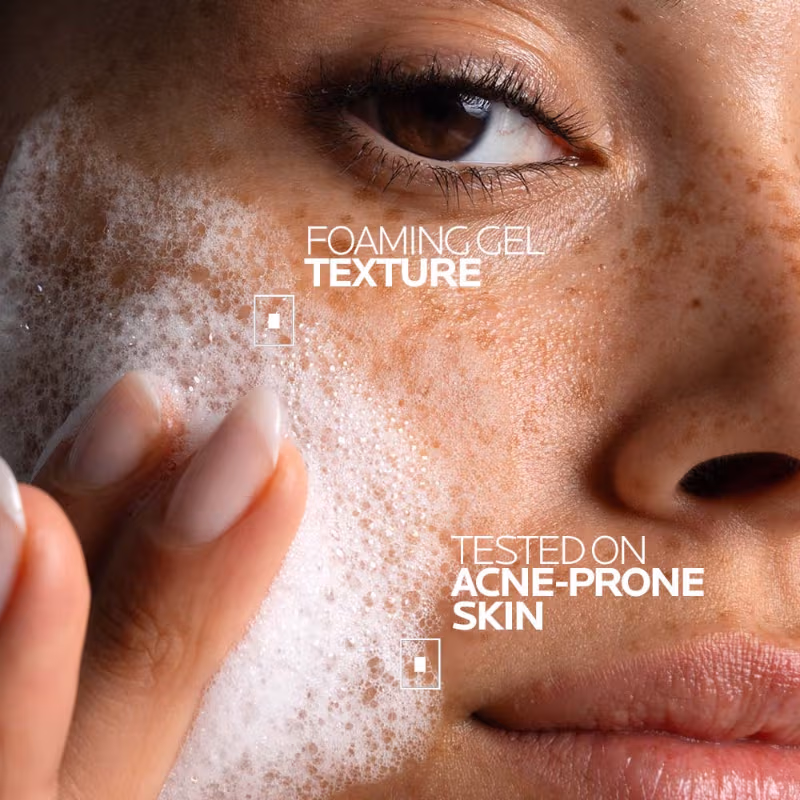 La Roche-Posay - Effaclar Purifying Anti-Acne - Gel Face wash, - Gentle Cleanser for Oily, Acne Prone skin