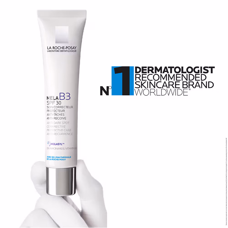 La Roche-Posay - Mela B3 SPF30, - Anti-Dark Spots Moisturiser & Broad-Spectrum Sunscreen with Melasyl
