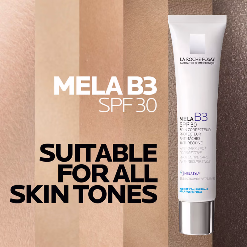 La Roche-Posay - Mela B3 SPF30, - Anti-Dark Spots Moisturiser & Broad-Spectrum Sunscreen with Melasyl