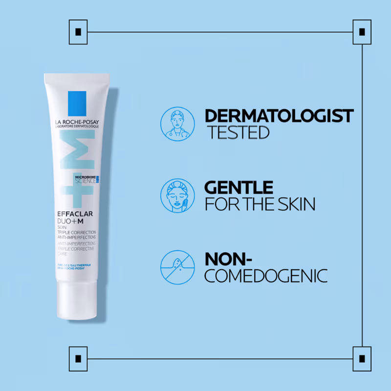 La Roche-Posay - Effaclar Duo+M Gel - with Salicylic acid, - Anti-Acne Moisturiser - for Acne-Prone Skin