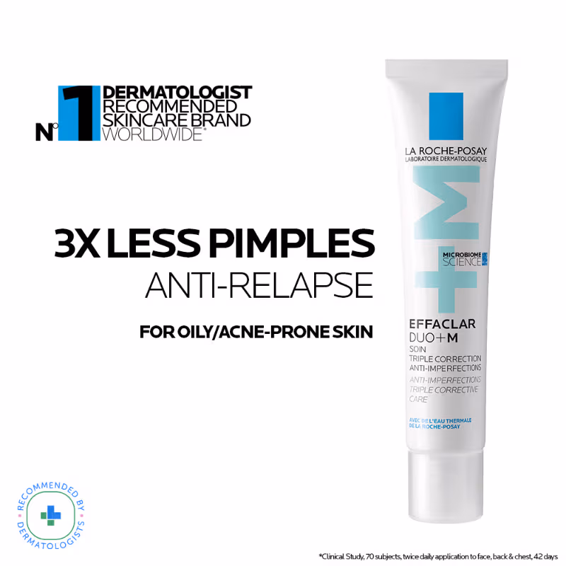 La Roche-Posay - Effaclar Duo+M Gel - with Salicylic acid, - Anti-Acne Moisturiser - for Acne-Prone Skin
