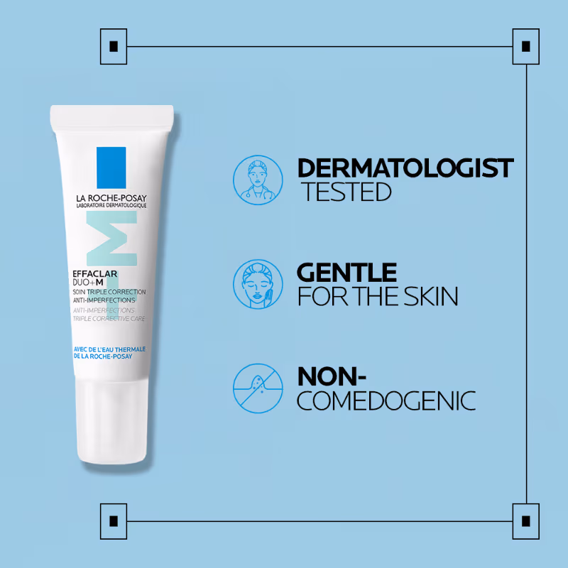 La Roche-Posay - Effaclar Duo+M Gel - with Salicylic acid, - Anti-Acne Moisturiser - for Acne-Prone Skin