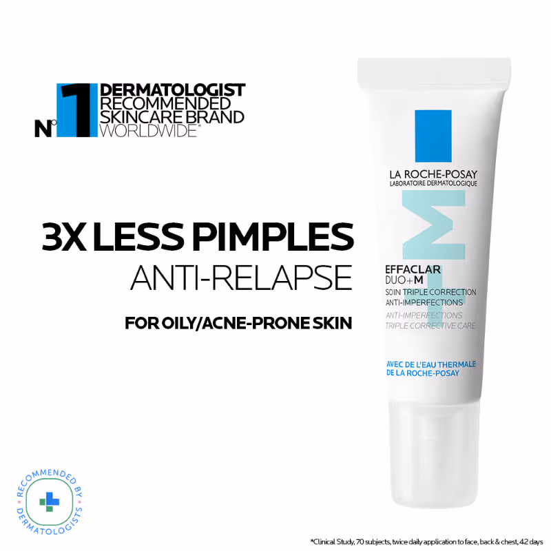 La Roche-Posay - Effaclar Duo+M Gel - with Salicylic acid, - Anti-Acne Moisturiser - for Acne-Prone Skin