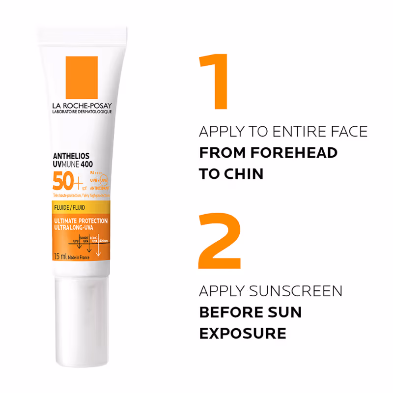 La Roche-Posay - Anthelios UVMUNE400 - Invisible Fluid SPF50+ Ultra-light Sunscreen for Sensitive Skin