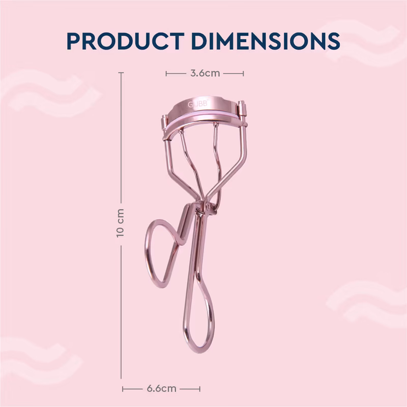 Gubb - Eyelash Curler - For Women, Eye Makeup Tool - Rose Gold