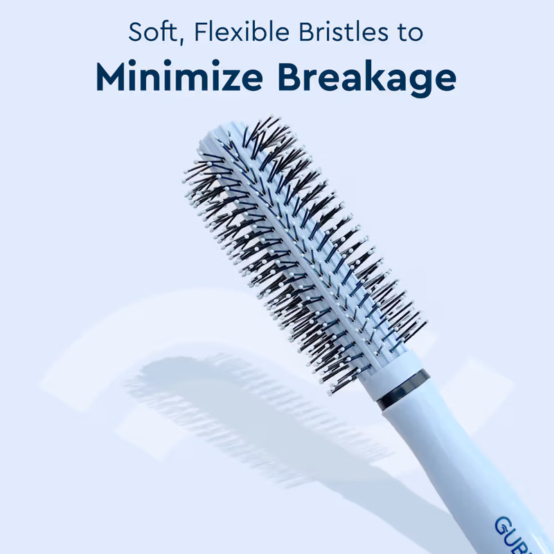 Gubb - Santorini Hues - Grooming Combo - (Round Hair Brush + Hair Comb)