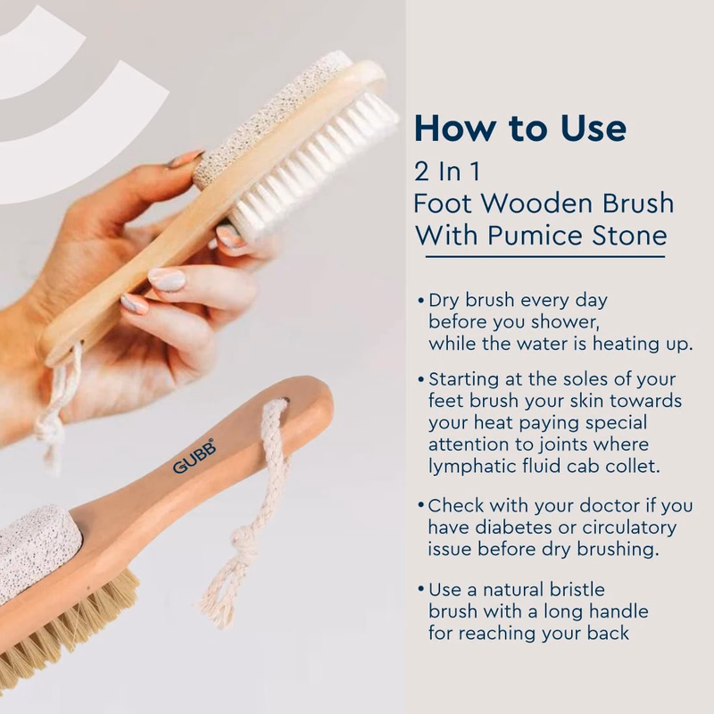 Gubb - Wooden Brush & Pumice Stone