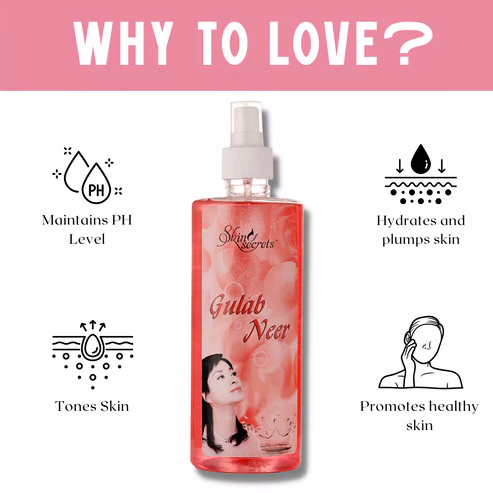 Skin Secrets - Gulab Neer - Rose Water for - Hydrated & Plump Skin,