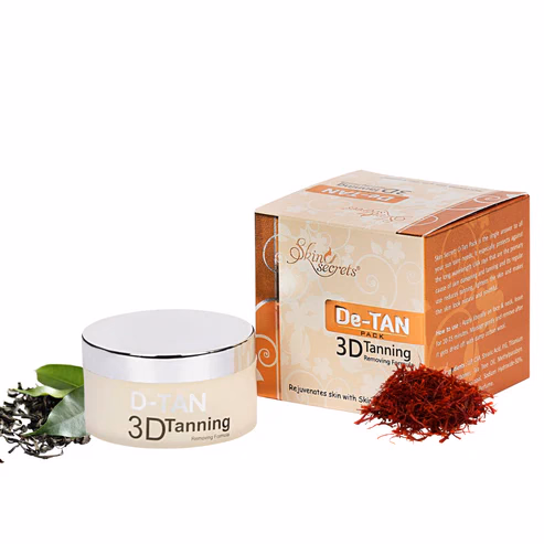 Skin Secrets - De-Tan Pack - with Saffron Extract for Instant Tan Removal