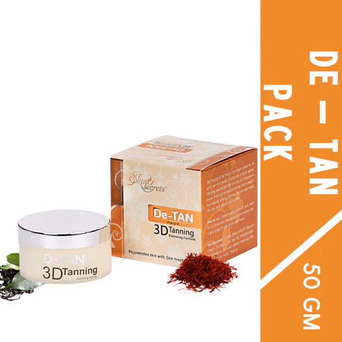 Skin Secrets - De-Tan Pack - with Saffron Extract for Instant Tan Removal