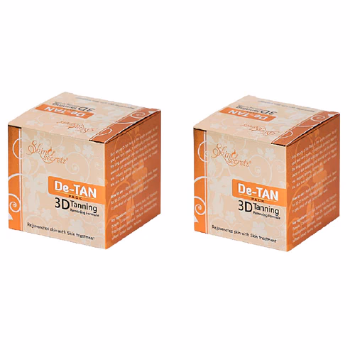 Skin Secrets - De-Tan Pack - with Saffron Extract for Instant Tan Removal