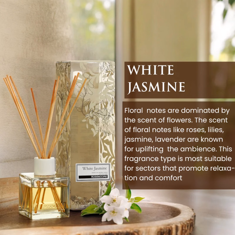 Rosemoore - White Jasmine - Scented  Reed Diffuser