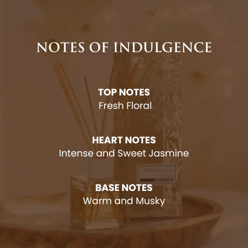 Rosemoore - White Jasmine - Scented  Reed Diffuser