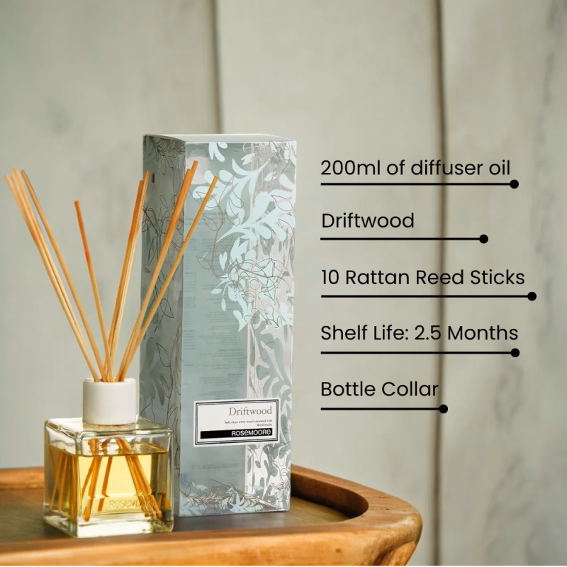 Rosemoore - Driftwood - Scented  Reed Diffuser