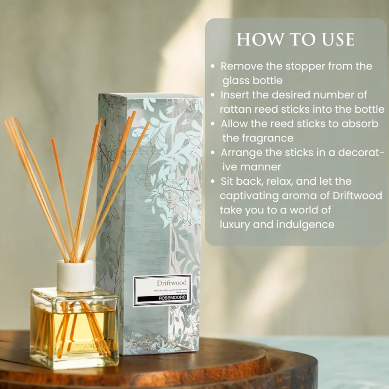Rosemoore - Driftwood - Scented  Reed Diffuser