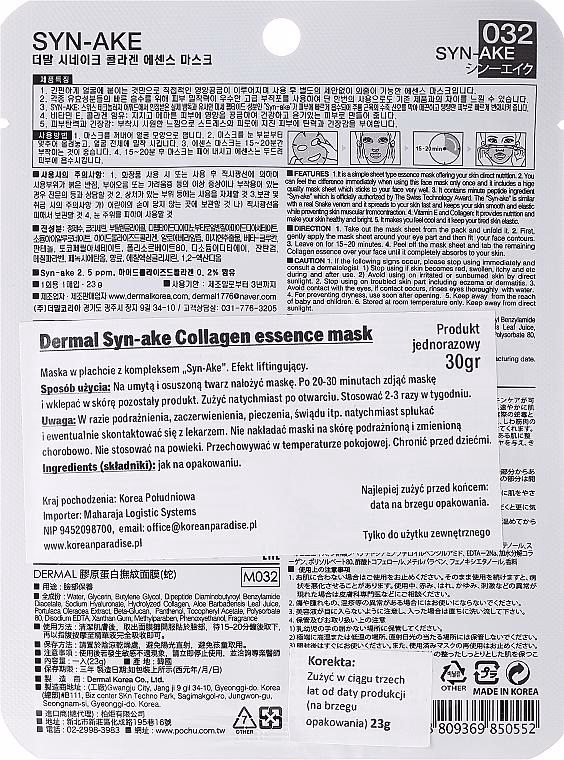 Dermal - Syn-ake - Collagen Essence Mask