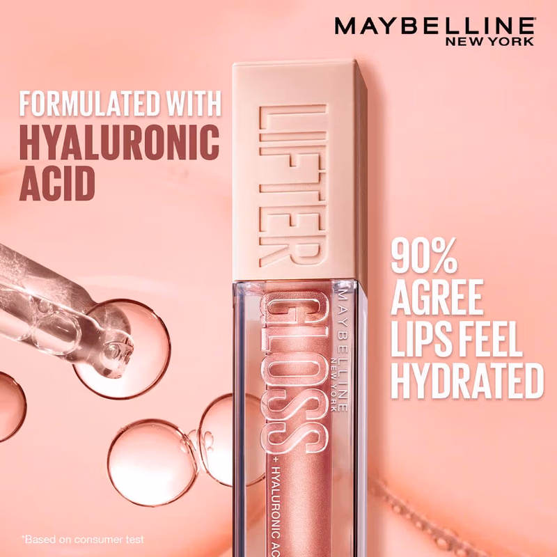 Maybelline New York - Moon - Lifter Gloss ,- Tinted Lip Gloss With Hyaluronic Acid