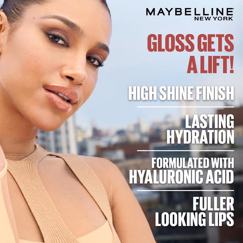 Maybelline New York - Moon - Lifter Gloss ,- Tinted Lip Gloss With Hyaluronic Acid