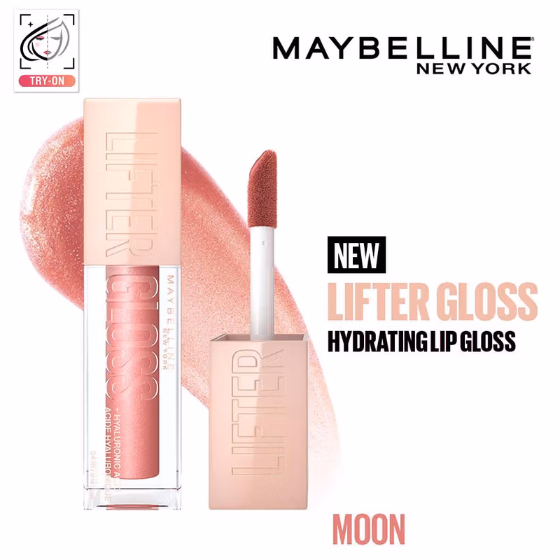Maybelline New York - Moon - Lifter Gloss ,- Tinted Lip Gloss With Hyaluronic Acid