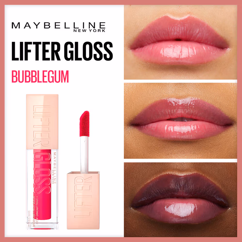 Maybelline New York - Bubblegum - Lifter Gloss ,- Tinted Lip Gloss With Hyaluronic Acid