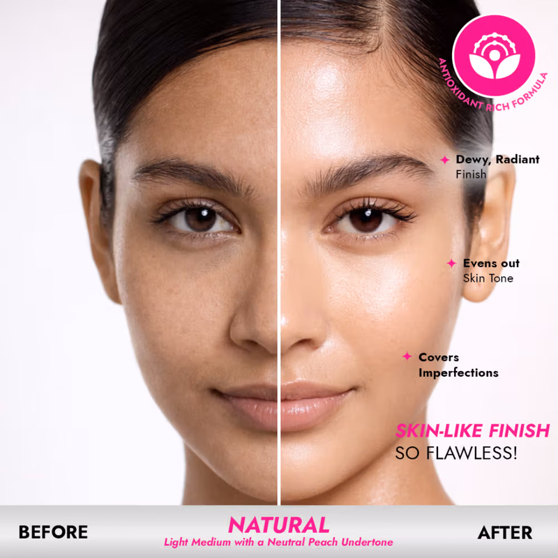 L.A Girl - Natural - Pro Coverage - HD  Illuminating Liquid Foundation