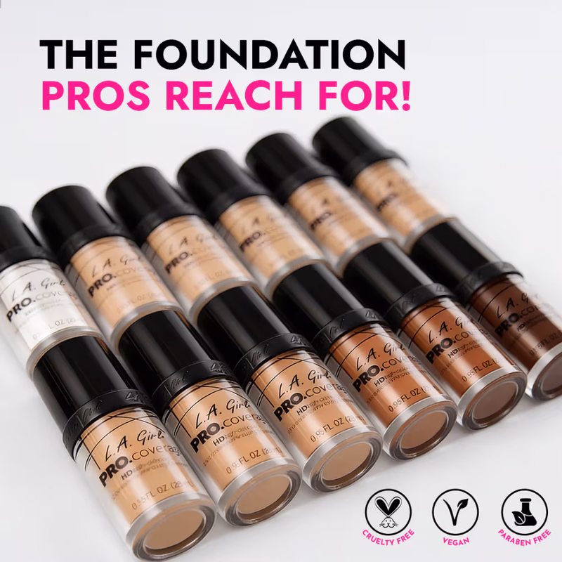 L.A Girl - White-lightener - Pro Coverage - HD Illuminating Liquid Foundation
