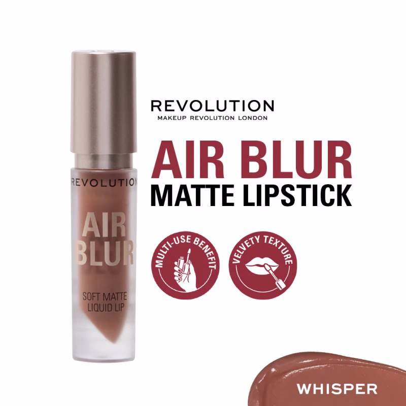 Makeup Revolution - Whisper - Air Blur - Matte Liquid Lipstick