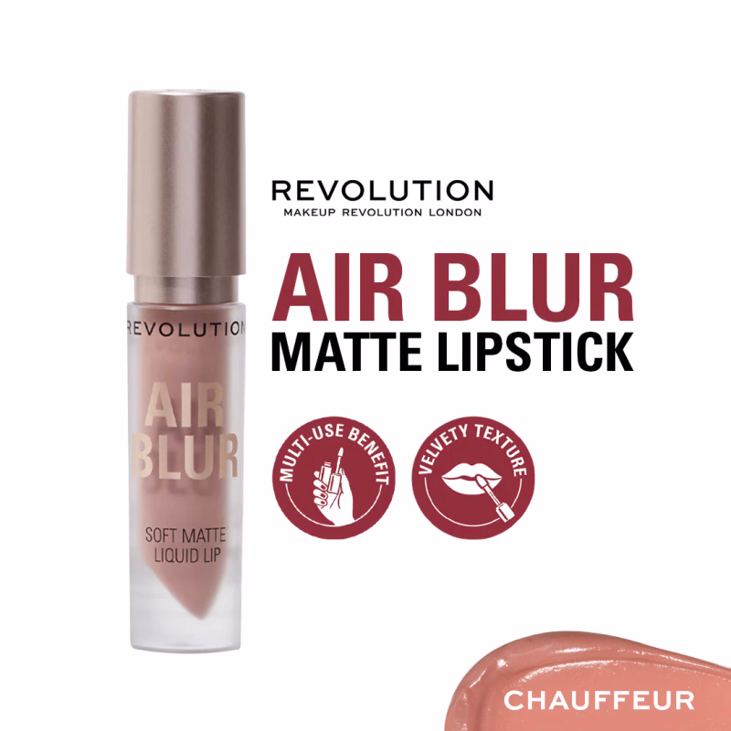 Makeup Revolution - Chauffeur - Air Blur - Matte Liquid Lipstick