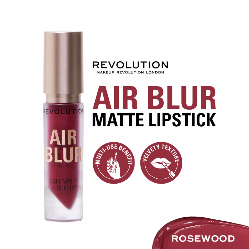 Makeup Revolution - Rosewood - Air Blur - Matte Liquid Lipstick