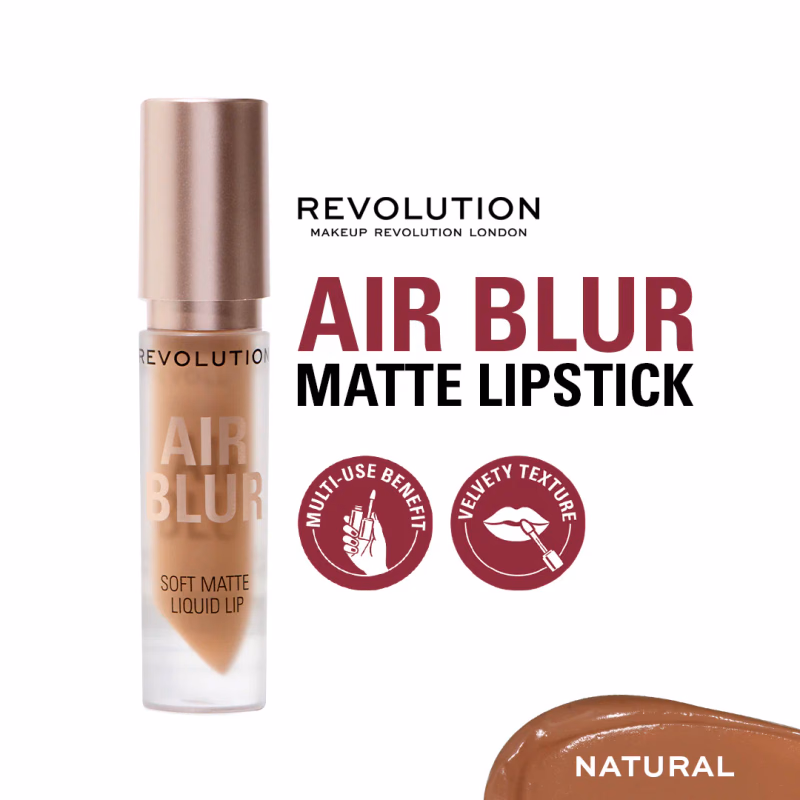 Makeup Revolution - Natural - Air Blur - Matte Liquid Lipstick