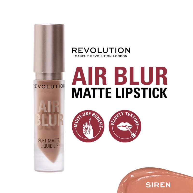 Makeup Revolution - Siren - Air Blur - Matte Liquid Lipstick
