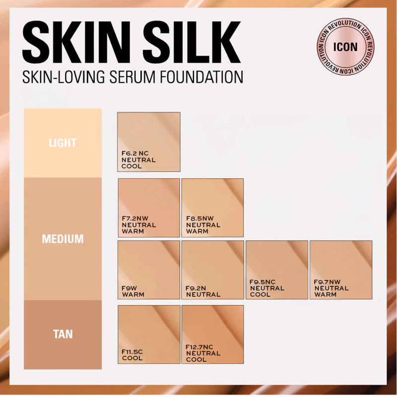 Makeup Revolution - F9 - Skin Silk Serum Foundation
