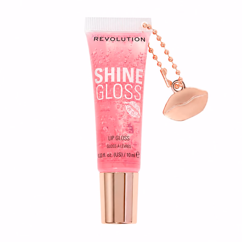 Makeup Revolution - Pink Marshmallow - Shine Gloss Lip Gloss - High Shine Non-Sticky Lip Gloss for Women