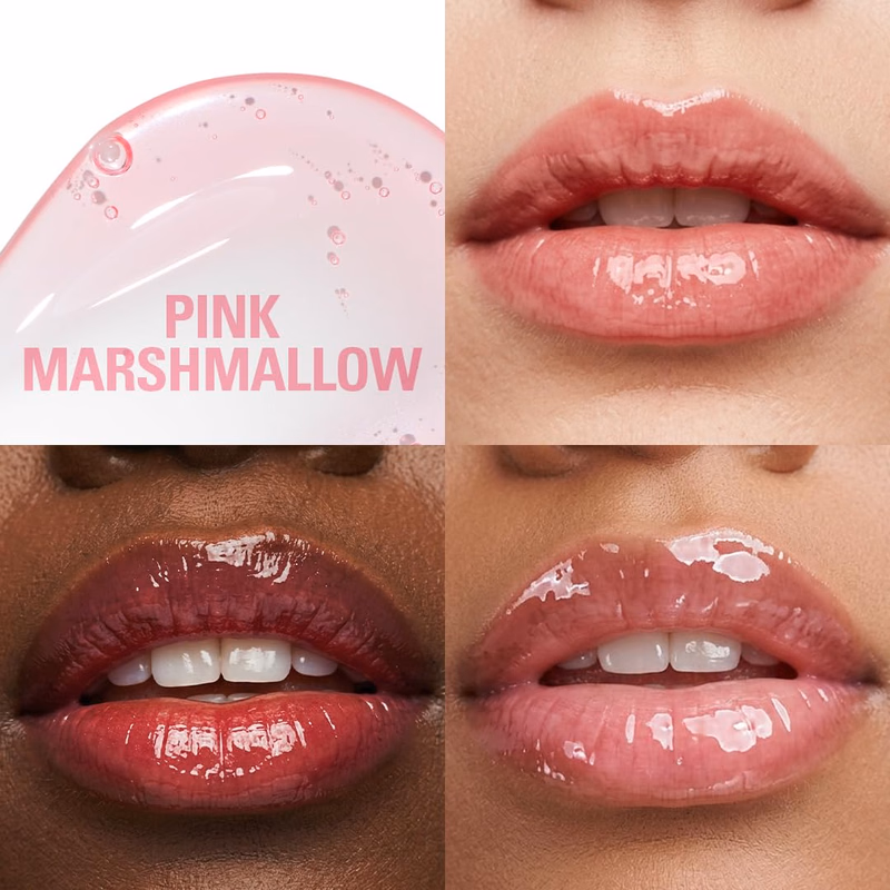 Makeup Revolution - Pink Marshmallow - Shine Gloss Lip Gloss - High Shine Non-Sticky Lip Gloss for Women