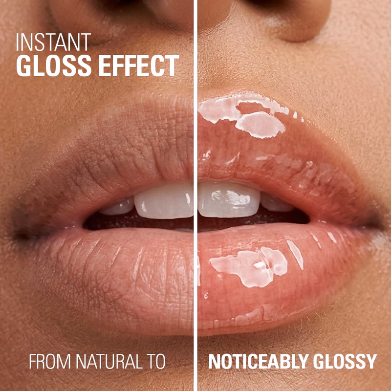 Makeup Revolution - Peach Pop - Shine Gloss Lip Gloss - High Shine Non-Sticky Lip Gloss for Women