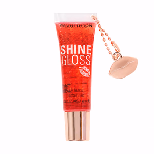 Makeup Revolution - Peach Pop - Shine Gloss Lip Gloss - High Shine Non-Sticky Lip Gloss for Women