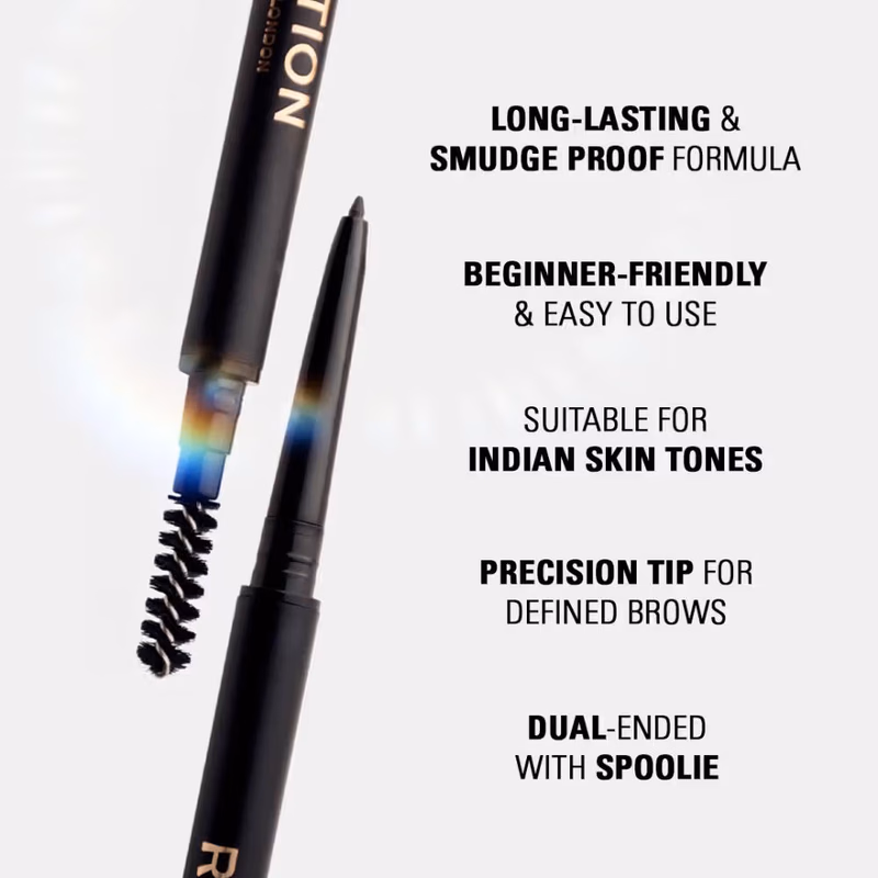 Makeup Revolution - Dark Brown - Precise Brow Pencil