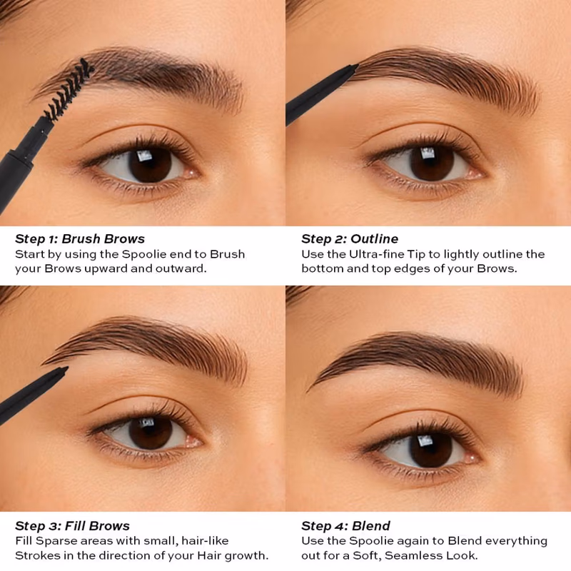 Makeup Revolution - Dark Brown - Precise Brow Pencil